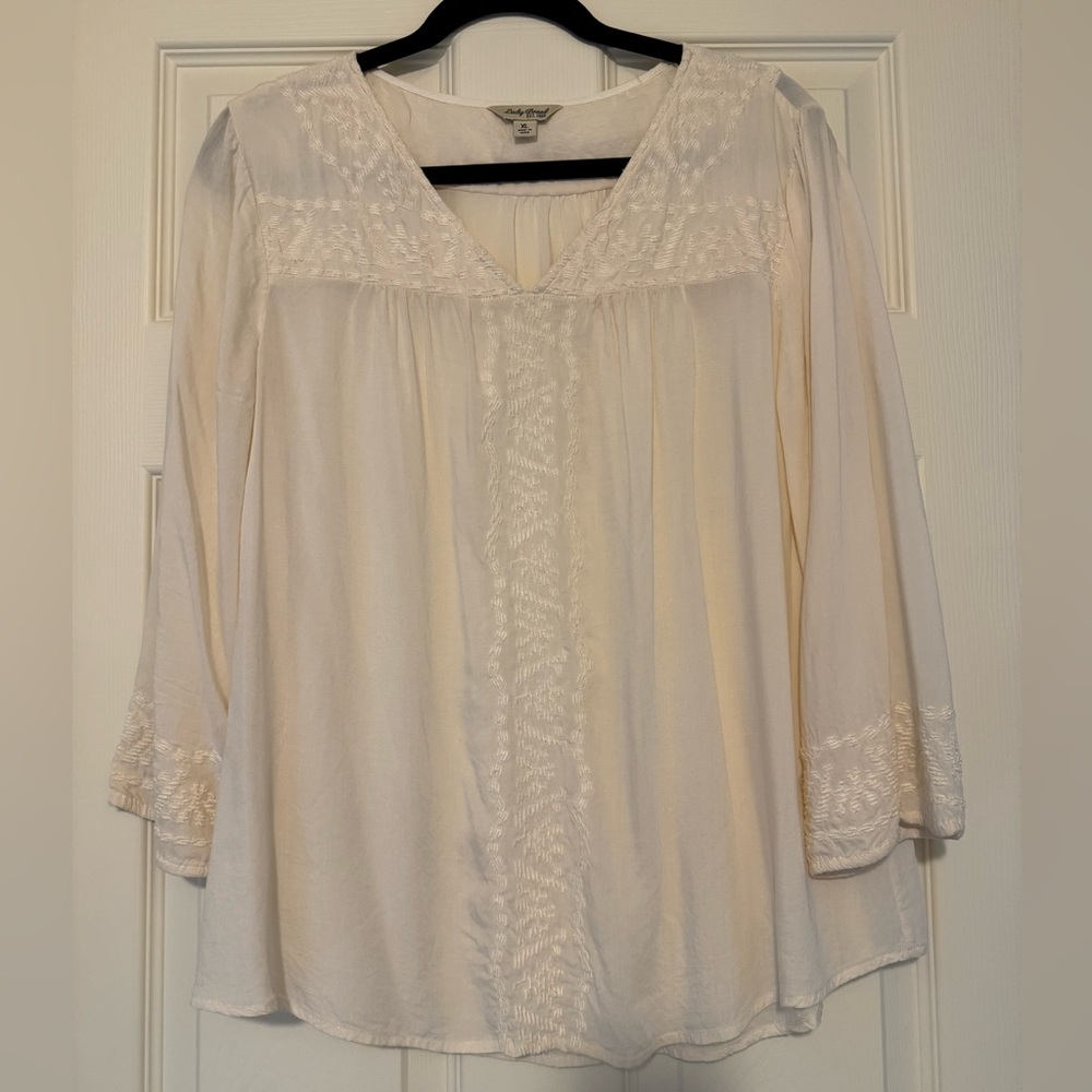 Women’s Lucky Brand Notch Neck Blouse Size XL